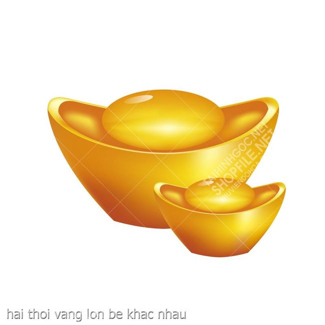 hai thoi vang lon be khac nhau